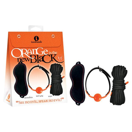 Buy Orange Is The New Black Kit 2 - See No Evil, Speak No Evil! - Bondage Kit - 3 Piece Set – Naughtyhut NZ sex toys online. Discreet delivery & top brands.