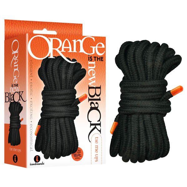 Buy Orange Is The New Black - Tie Me Ups - Black Bondage Rope - 5 m Length – Naughtyhut NZ sex toys online. Discreet delivery & top brands.