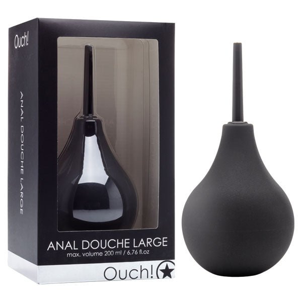 Ouch Anal Douche - Large - Black Douche - 200 ml – Sex toys NZ by Naughtyhut. Discreet delivery nationwide.