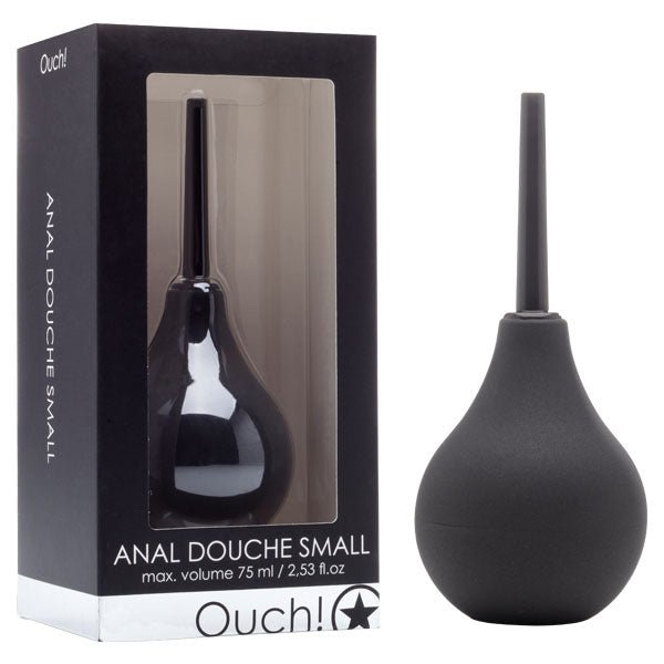 Ouch Anal Douche - Small - Black Douche - 75 ml – Sex toys NZ by Naughtyhut. Discreet delivery nationwide.
