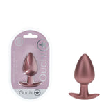 Buy OUCH! Anal Plug - Large - Rose Gold - Rose Gold 8.9 cm Large Butt Plug – Naughtyhut NZ sex toys online. Discreet delivery & top brands.