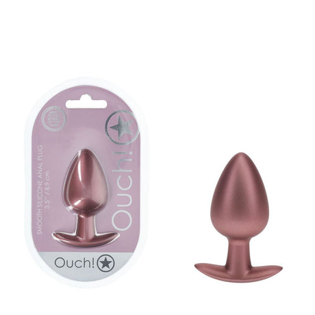Buy OUCH! Anal Plug - Large - Rose Gold - Rose Gold 8.9 cm Large Butt Plug – Naughtyhut NZ sex toys online. Discreet delivery & top brands.