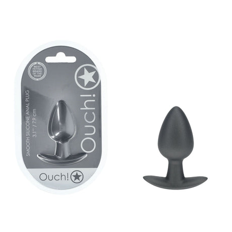 Buy OUCH! Anal Plug - Medium - Gun Metal - Gun Metal Grey 7.9 cm Medium Butt Plug – Naughtyhut NZ sex toys online. Discreet delivery & top brands.