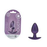 Buy OUCH! Anal Plug - Medium - Metallic Purple - Metallic Purple 7.9 cm Medium Butt Plug – Naughtyhut NZ sex toys online. Discreet delivery & top brands.