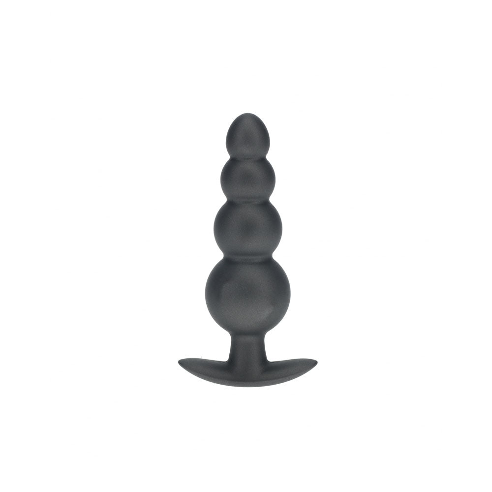 OUCH! Beaded Anal Plug - Gun Metal - Gun Metal Grey 11.7 cm Butt Plug – Sex toys NZ by Naughtyhut. Discreet delivery nationwide.