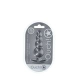Buy OUCH! Beaded Anal Plug - Gun Metal - Gun Metal Grey 11.7 cm Butt Plug – Naughtyhut NZ sex toys online. Discreet delivery & top brands.