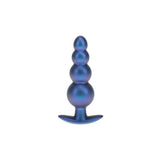 Buy OUCH! Beaded Anal Plug - Metallic Blue - Metallic Blue 11.7 cm Butt Plug – Naughtyhut NZ sex toys online. Discreet delivery & top brands.