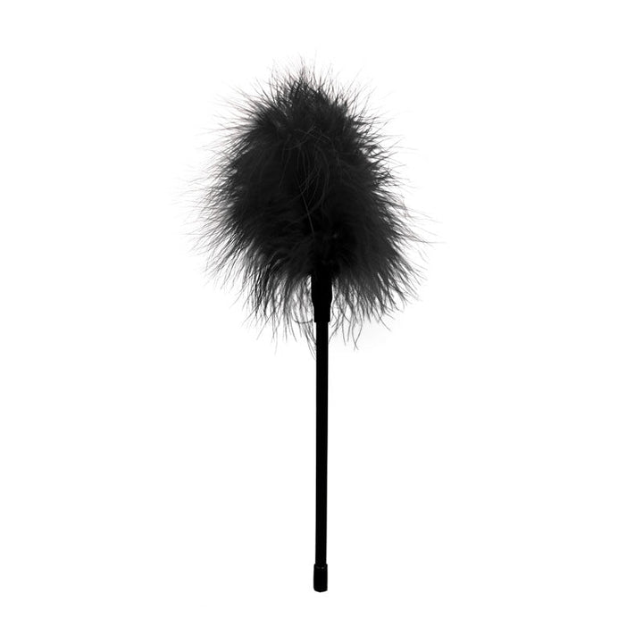 OUCH! Black & White Feather Tickler - Black Feather Crop – Sex toys NZ by Naughtyhut. Discreet delivery nationwide.
