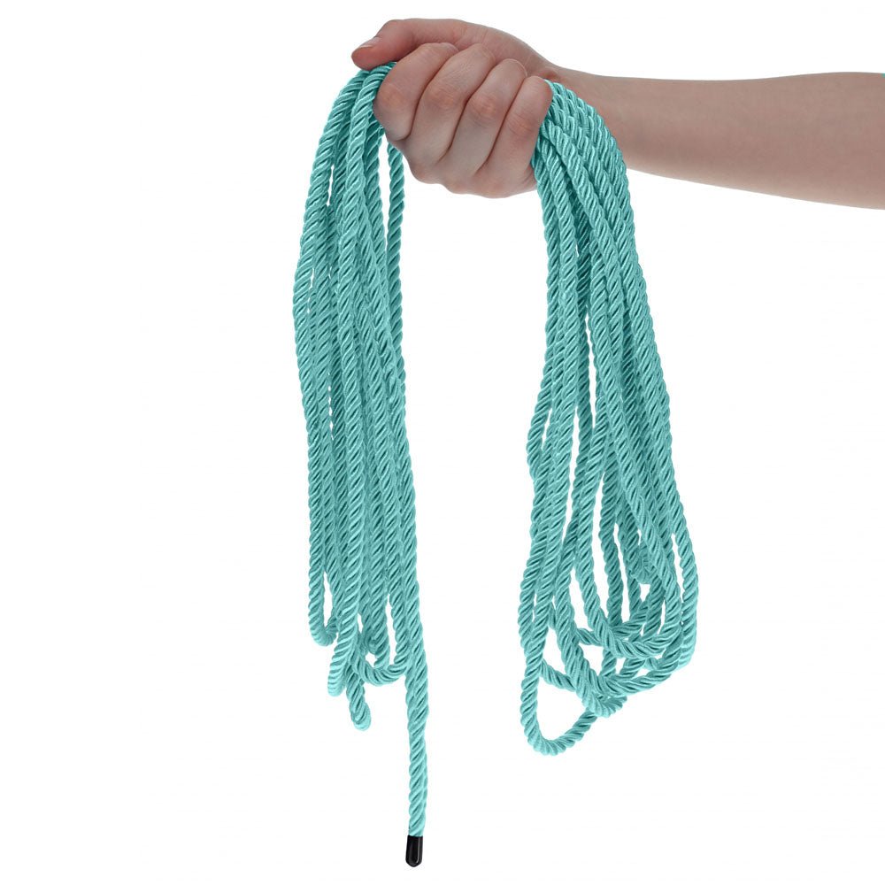 Buy OUCH! Bondage Rope - 10 M - Blue - Blue Nylon Bondage Rope - 10 metre Length – Naughtyhut NZ sex toys online. Discreet delivery & top brands.