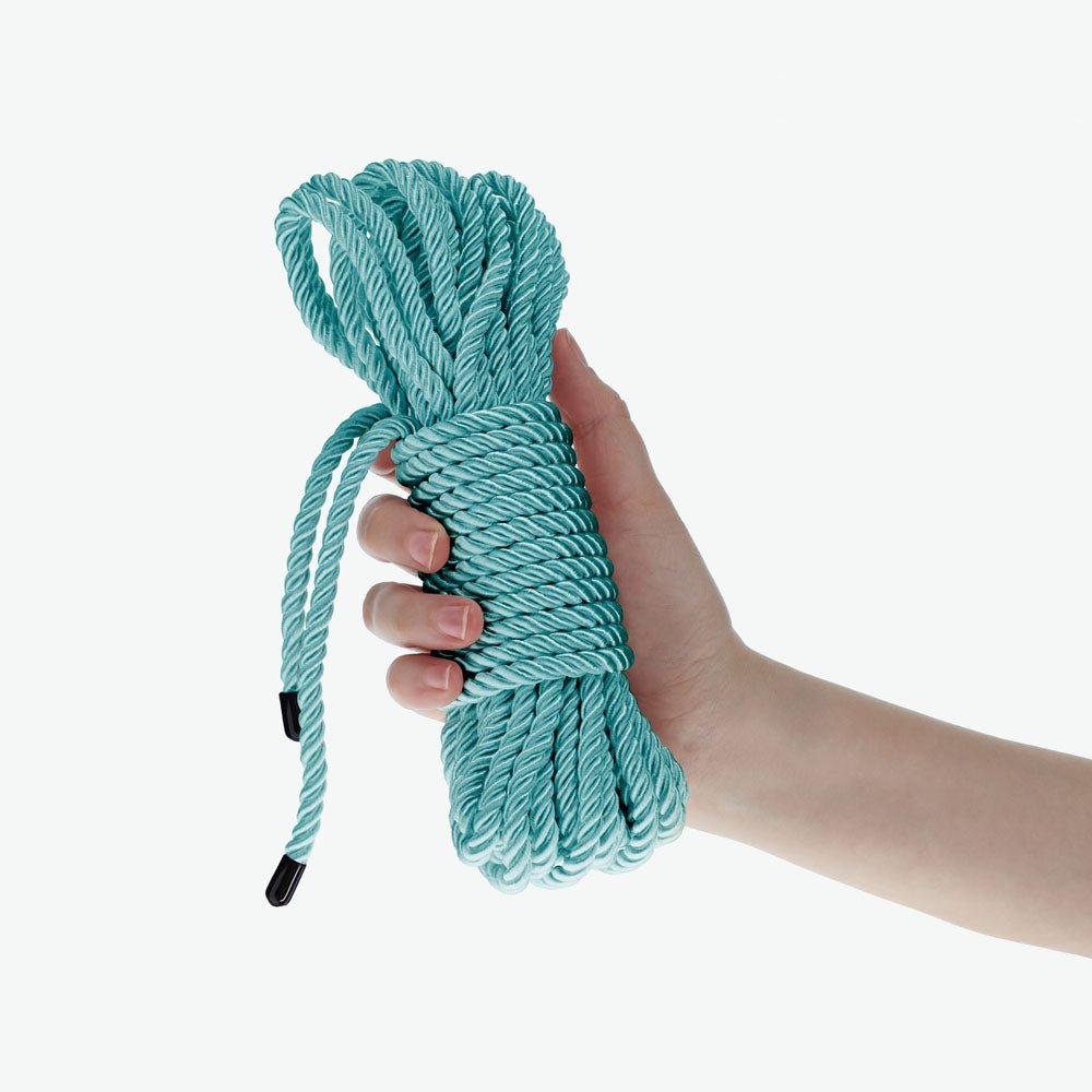 Buy OUCH! Bondage Rope - 10 M - Blue - Blue Nylon Bondage Rope - 10 metre Length – Naughtyhut NZ sex toys online. Discreet delivery & top brands.
