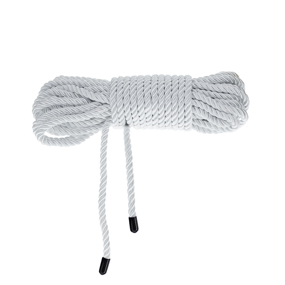 Buy OUCH! Bondage Rope - 10 M - Silver - Silver Nylon Bondage Rope - 10 metre Length – Naughtyhut NZ sex toys online. Discreet delivery & top brands.