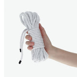 Buy OUCH! Bondage Rope - 10 M - Silver - Silver Nylon Bondage Rope - 10 metre Length – Naughtyhut NZ sex toys online. Discreet delivery & top brands.