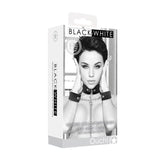 Buy OUCH! BW Velcro Collar With Leash And Hand Cuffs - Black Restraints – Naughtyhut NZ sex toys online. Discreet delivery & top brands.