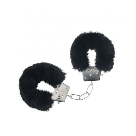 Buy OUCH! Classic Fluffy Cuffs - Black - Black Fluffy Restraints – Naughtyhut NZ sex toys online. Discreet delivery & top brands.