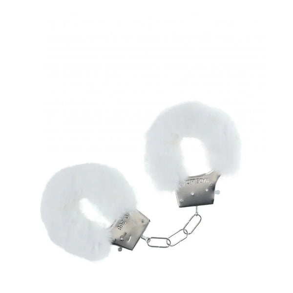 OUCH! Classic Fluffy Cuffs - White - White Fluffy Restraints – Sex toys NZ by Naughtyhut. Discreet delivery nationwide.