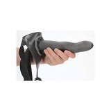 Buy OUCH! Curved Hollow Strap - on - 8in/20cm - Gunmetal Grey 20 cm Hollow Strap - On – Naughtyhut NZ sex toys online. Discreet delivery & top brands.