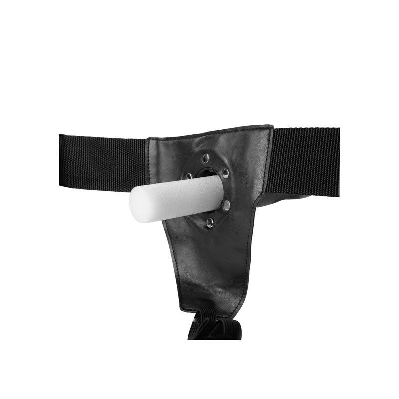 OUCH! Curved Hollow Strap - on - 8in/20cm - Gunmetal Grey 20 cm Hollow Strap - On – Sex toys NZ by Naughtyhut. Discreet delivery nationwide.