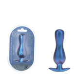 Buy OUCH! Curvy Anal Plug - Metallic Blue - Metallic Blue 11.7 cm Butt Plug – Naughtyhut NZ sex toys online. Discreet delivery & top brands.