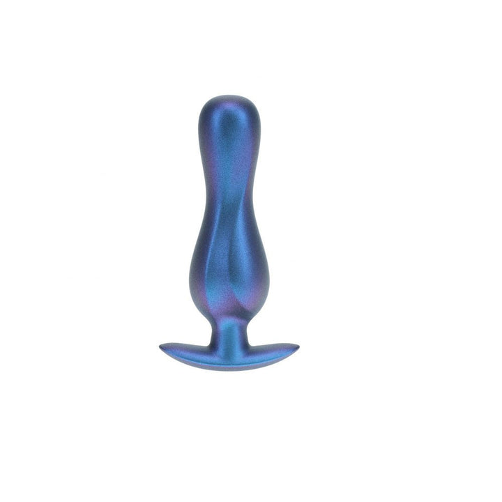 OUCH! Curvy Anal Plug - Metallic Blue - Metallic Blue 11.7 cm Butt Plug – Sex toys NZ by Naughtyhut. Discreet delivery nationwide.