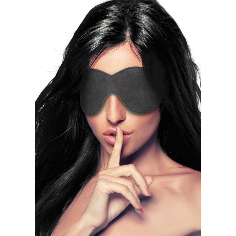Buy OUCH! Diamond Studded Eye - Mask - Black Eye Mask – Naughtyhut NZ sex toys online. Discreet delivery & top brands.