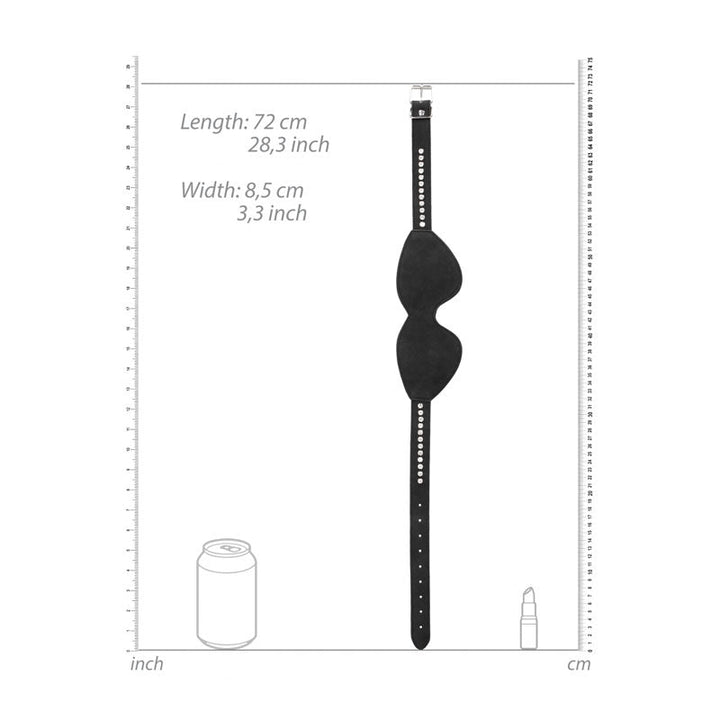 OUCH! Diamond Studded Eye - Mask - Black Eye Mask – Sex toys NZ by Naughtyhut. Discreet delivery nationwide.