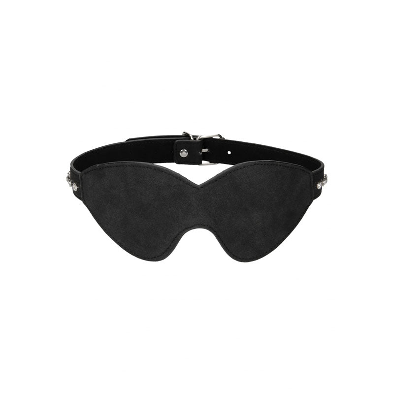 Buy OUCH! Diamond Studded Eye - Mask - Black Eye Mask – Naughtyhut NZ sex toys online. Discreet delivery & top brands.