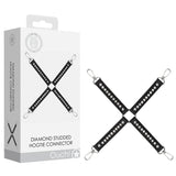 Buy OUCH! Diamond Studded Hogtie - Black Restraint – Naughtyhut NZ sex toys online. Discreet delivery & top brands.