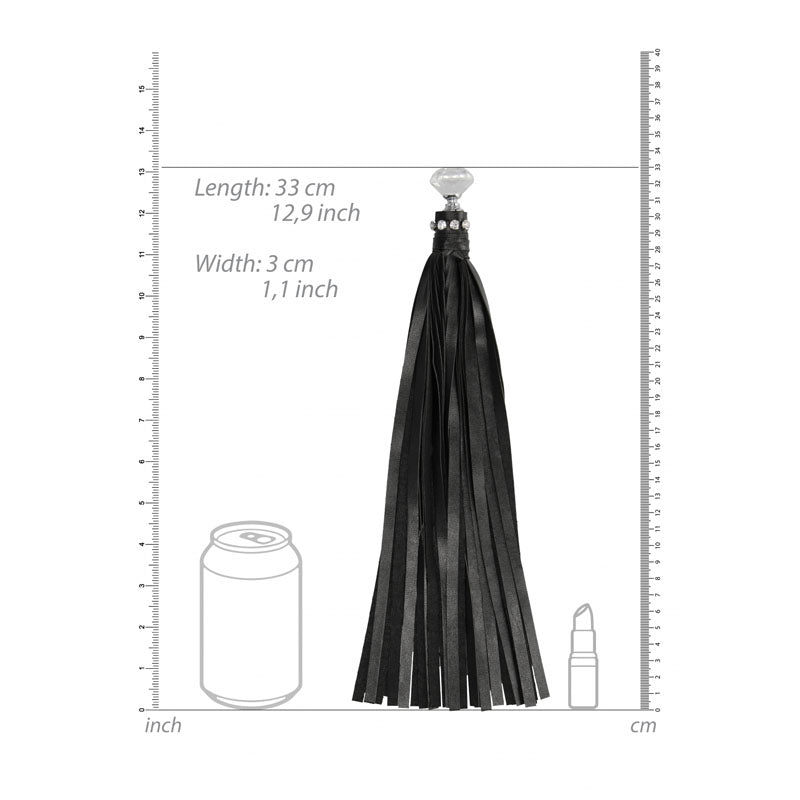 Buy OUCH! Diamond Studded Whip - Black Whip – Naughtyhut NZ sex toys online. Discreet delivery & top brands.