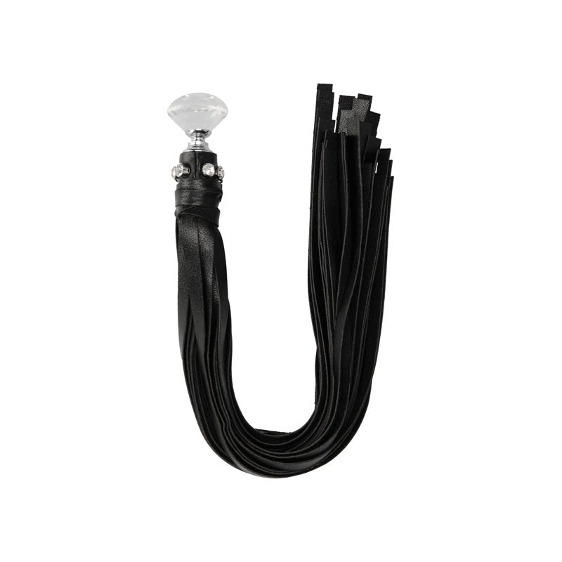 Buy OUCH! Diamond Studded Whip - Black Whip – Naughtyhut NZ sex toys online. Discreet delivery & top brands.