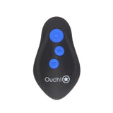 Buy OUCH! E - stim & Vibrating Butt Plug Cock Ring - Black USB Rechargeable Vibrating Butt Plug & Cock Ring with e - Stim – Naughtyhut NZ sex toys online. Discreet delivery & top brands.