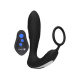 Buy OUCH! E - stim & Vibrating Butt Plug Cock Ring - Black USB Rechargeable Vibrating Butt Plug & Cock Ring with e - Stim – Naughtyhut NZ sex toys online. Discreet delivery & top brands.