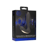 Buy OUCH! E - stim & Vibrating Butt Plug Cock Ring - Black USB Rechargeable Vibrating Butt Plug & Cock Ring with e - Stim – Naughtyhut NZ sex toys online. Discreet delivery & top brands.
