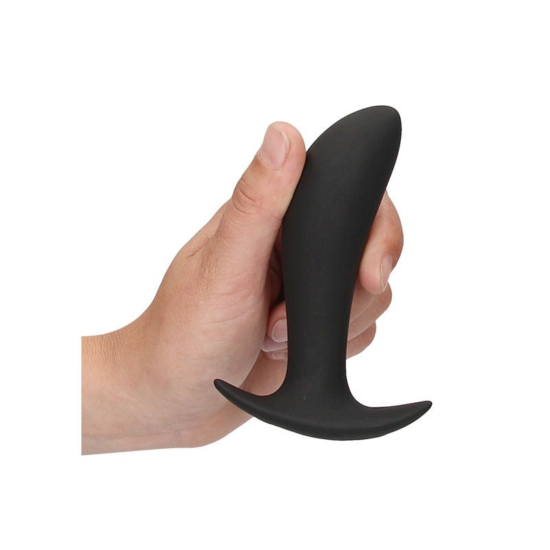 Buy OUCH! e - Stim & Vibrating Butt Plug with Wireless Remote - Black 12.3 cm USB Rechargeable Vibrating Butt Plug with e - Stim – Naughtyhut NZ sex toys online. Discreet delivery & top brands.
