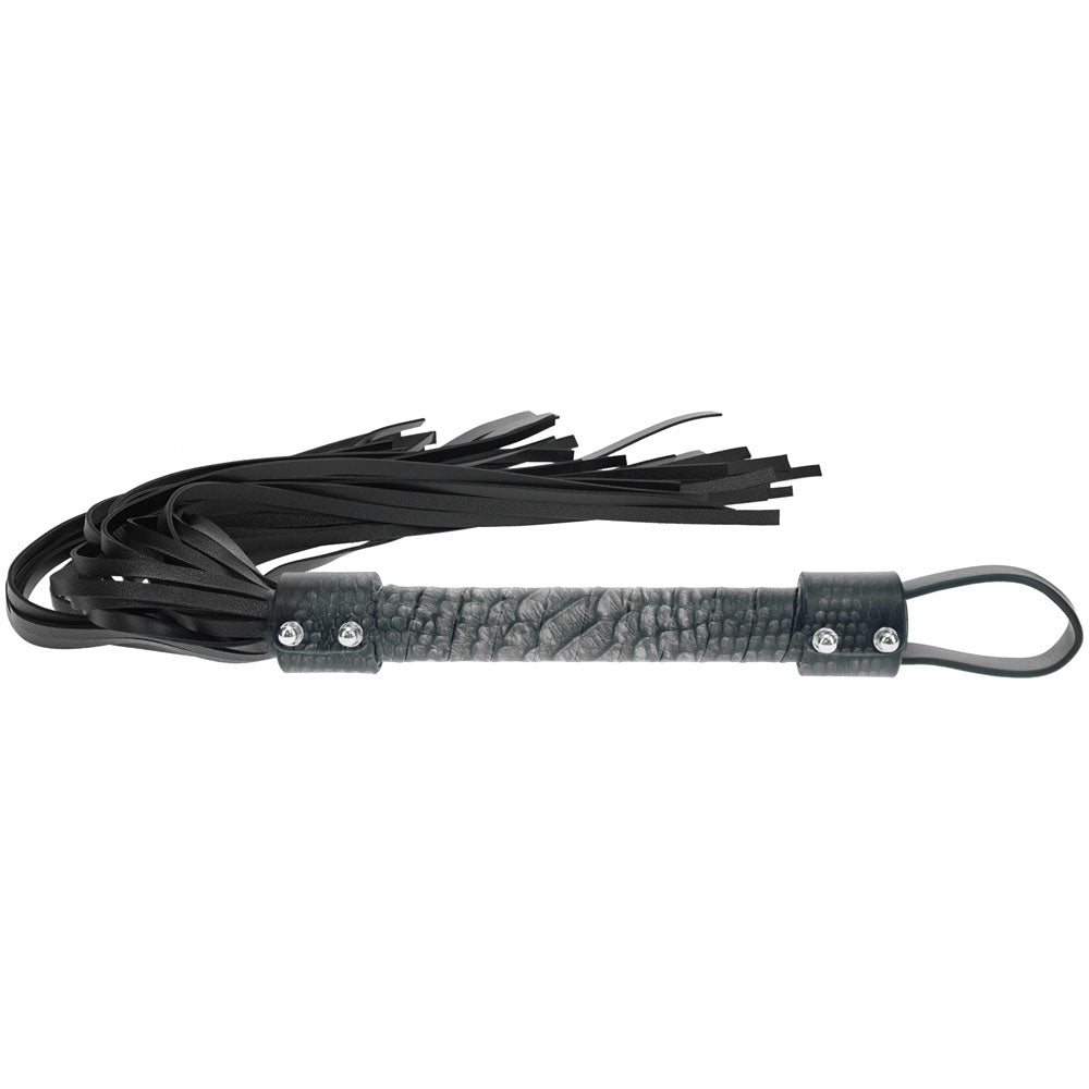 OUCH! Florence Collection - Flogger - Black Flogger Whip – Sex toys NZ by Naughtyhut. Discreet delivery nationwide.
