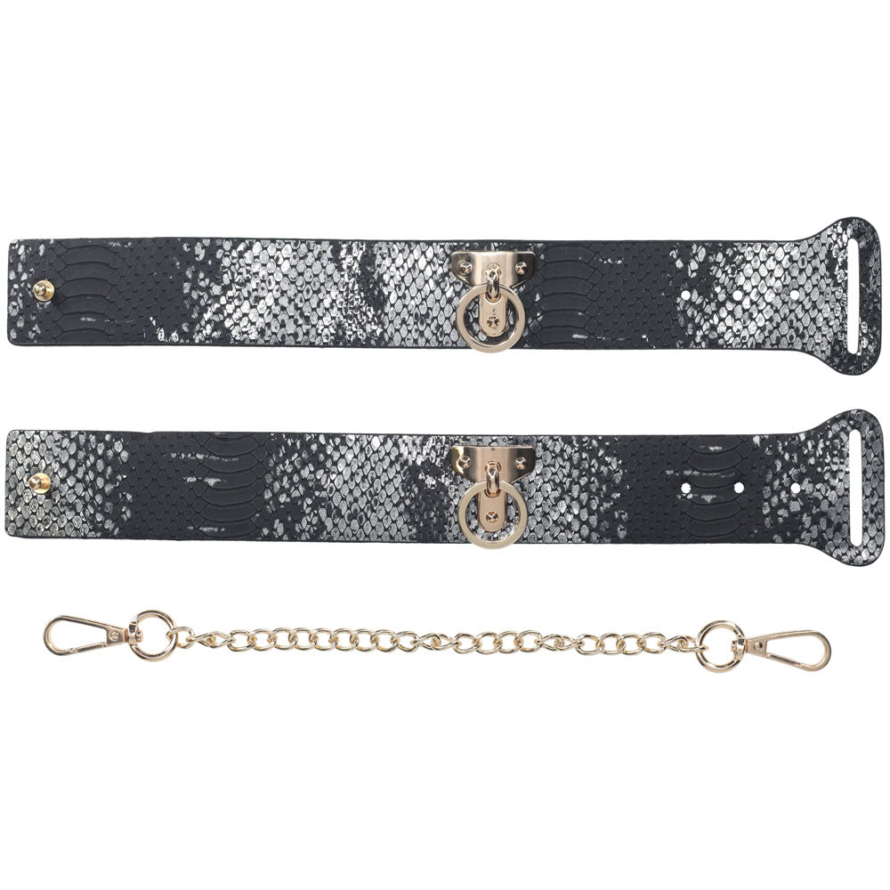 Buy OUCH! Florence Collection - Handcuffs - Black Restraints – Naughtyhut NZ sex toys online. Discreet delivery & top brands.