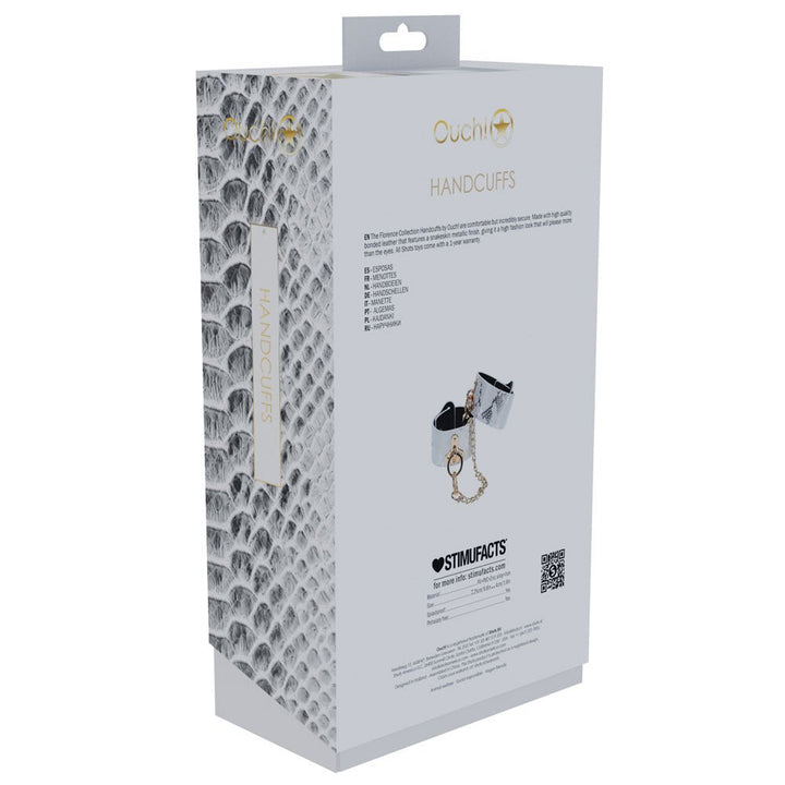 OUCH! Florence Collection - Handcuffs - White Restraints – Sex toys NZ by Naughtyhut. Discreet delivery nationwide.