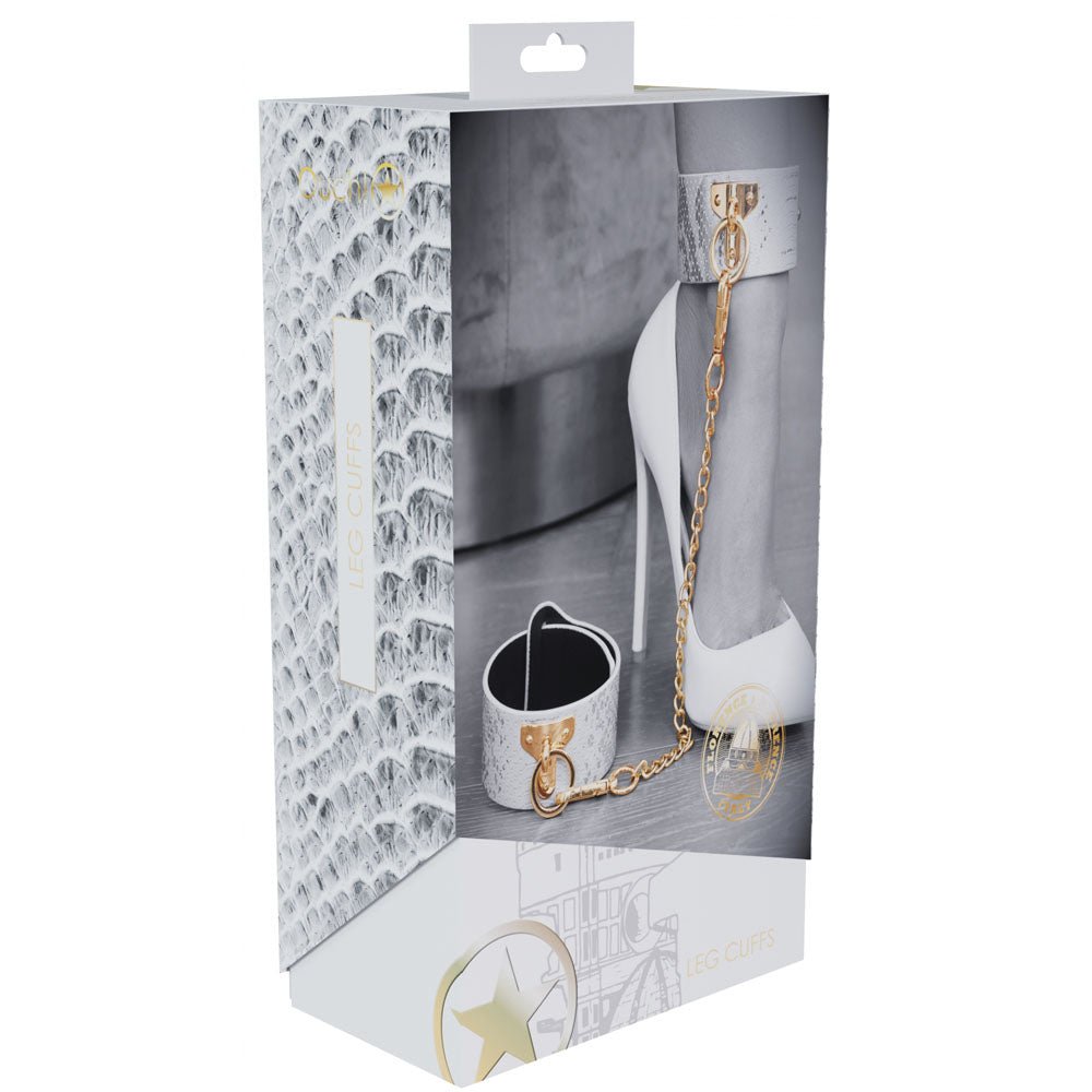 OUCH! Florence Collection - Leg Cuffs - White Restraints – Sex toys NZ by Naughtyhut. Discreet delivery nationwide.