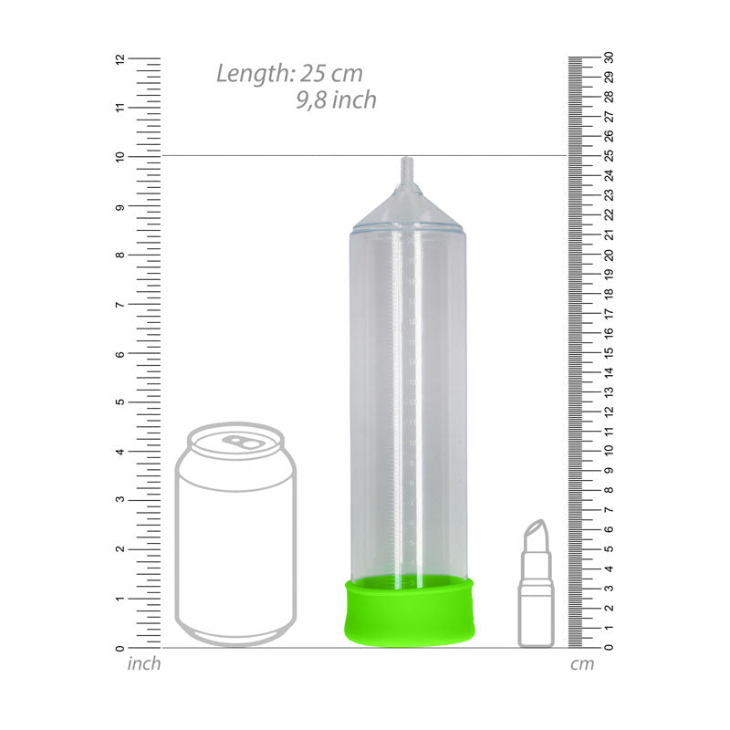 Buy OUCH! Glow In The Dark Classic Penis Pump - Clear/Green Penis Pump – Naughtyhut NZ sex toys online. Discreet delivery & top brands.