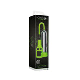 Buy OUCH! Glow In The Dark Comfort Beginner Pump - Clear/Glow Penis Pump – Naughtyhut NZ sex toys online. Discreet delivery & top brands.