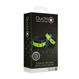 Buy OUCH! Glow In The Dark Handcuffs - Black/Glow In Dark Restraints – Naughtyhut NZ sex toys online. Discreet delivery & top brands.