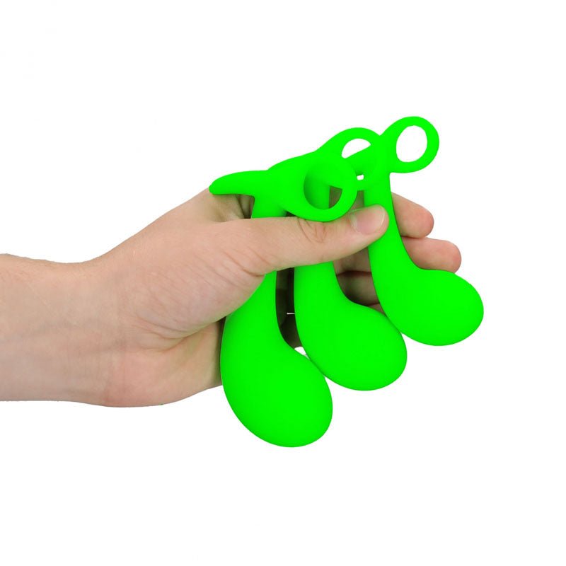 Buy OUCH! Glow In The Dark Prostate Kit - Glow in Dark Prostate Massagers - Set of 3 – Naughtyhut NZ sex toys online. Discreet delivery & top brands.