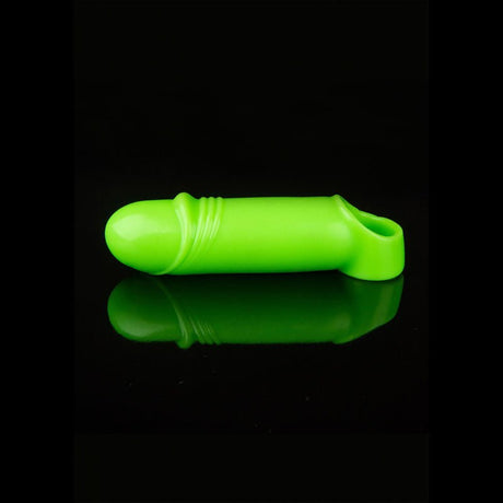 Buy OUCH! Glow In The Dark Smooth Thick Stretchy Penis Sleeve - Glow in Dark 16 cm Penis Extension Sleeve – Naughtyhut NZ sex toys online. Discreet delivery & top brands.