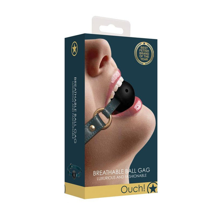 OUCH! Halo - Breathable Ball Gag - Green Mouth Restraint – Sex toys NZ by Naughtyhut. Discreet delivery nationwide.