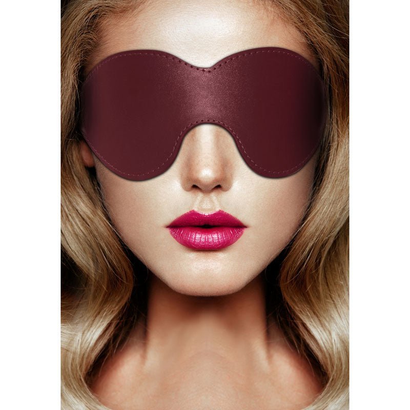 OUCH! Halo - Eyemask - Burgundy Eye Mask – Sex toys NZ by Naughtyhut. Discreet delivery nationwide.