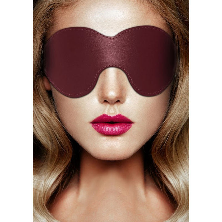 OUCH! Halo - Eyemask - Burgundy Eye Mask – Sex toys NZ by Naughtyhut. Discreet delivery nationwide.