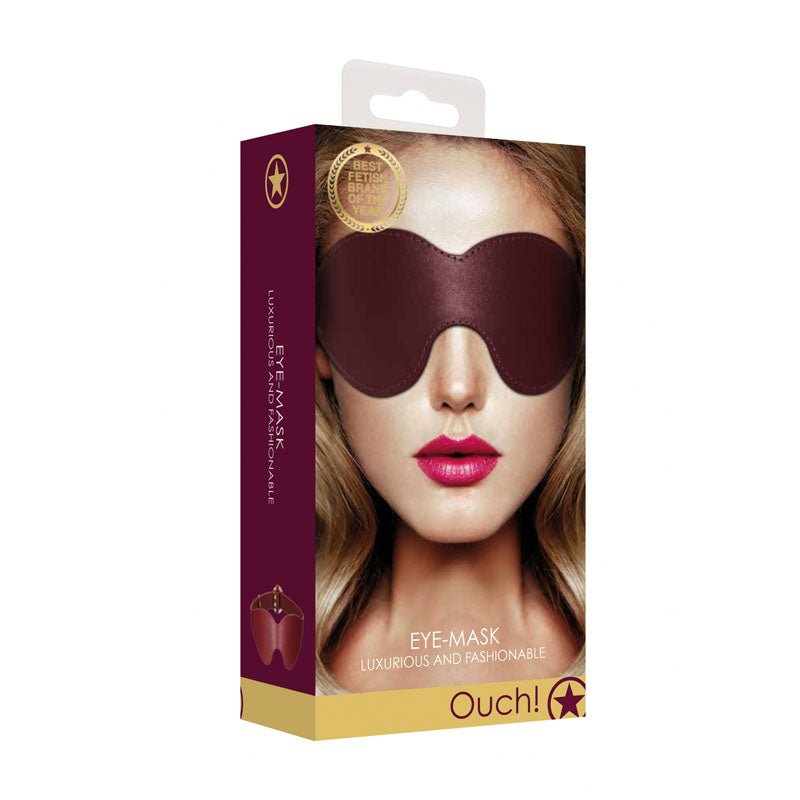 OUCH! Halo - Eyemask - Burgundy Eye Mask – Sex toys NZ by Naughtyhut. Discreet delivery nationwide.
