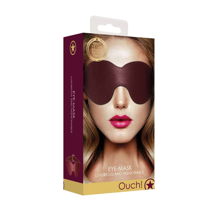 OUCH! Halo - Eyemask - Burgundy Eye Mask – Sex toys NZ by Naughtyhut. Discreet delivery nationwide.