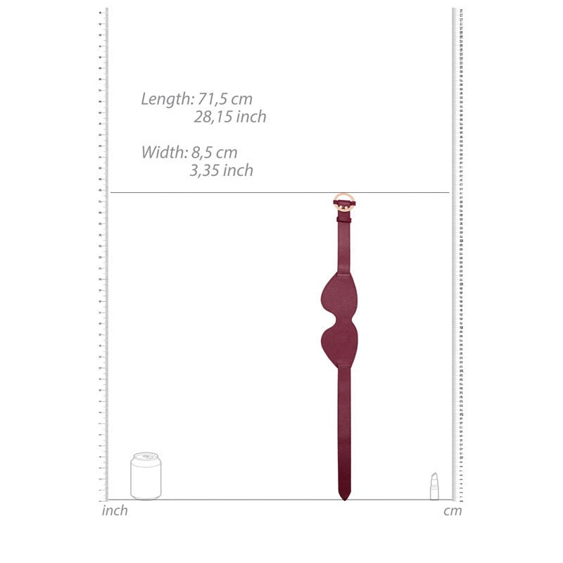OUCH! Halo - Eyemask - Burgundy Eye Mask – Sex toys NZ by Naughtyhut. Discreet delivery nationwide.