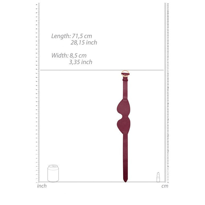 OUCH! Halo - Eyemask - Burgundy Eye Mask – Sex toys NZ by Naughtyhut. Discreet delivery nationwide.