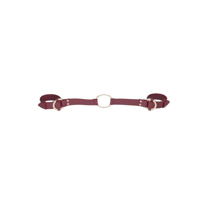 OUCH! Halo - Handcuff With Connector - Burgundy Restraint – Sex toys NZ by Naughtyhut. Discreet delivery nationwide.